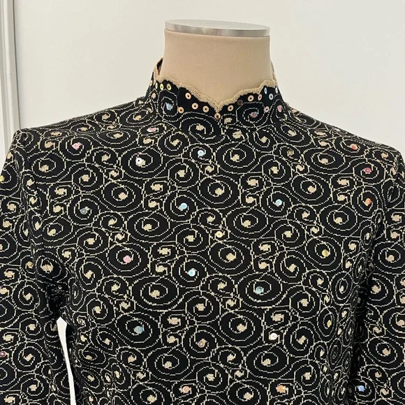 St John Pullover Sweater Knit Marie Gray Long Sleeve Event Ready Sweater - Picture 2 of 8